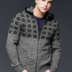 GAP lambs wool zipper sweater (XL)